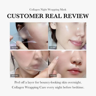 Face Night Mask with Collagen – Firming, Hydrating & Anti-Wrinkle