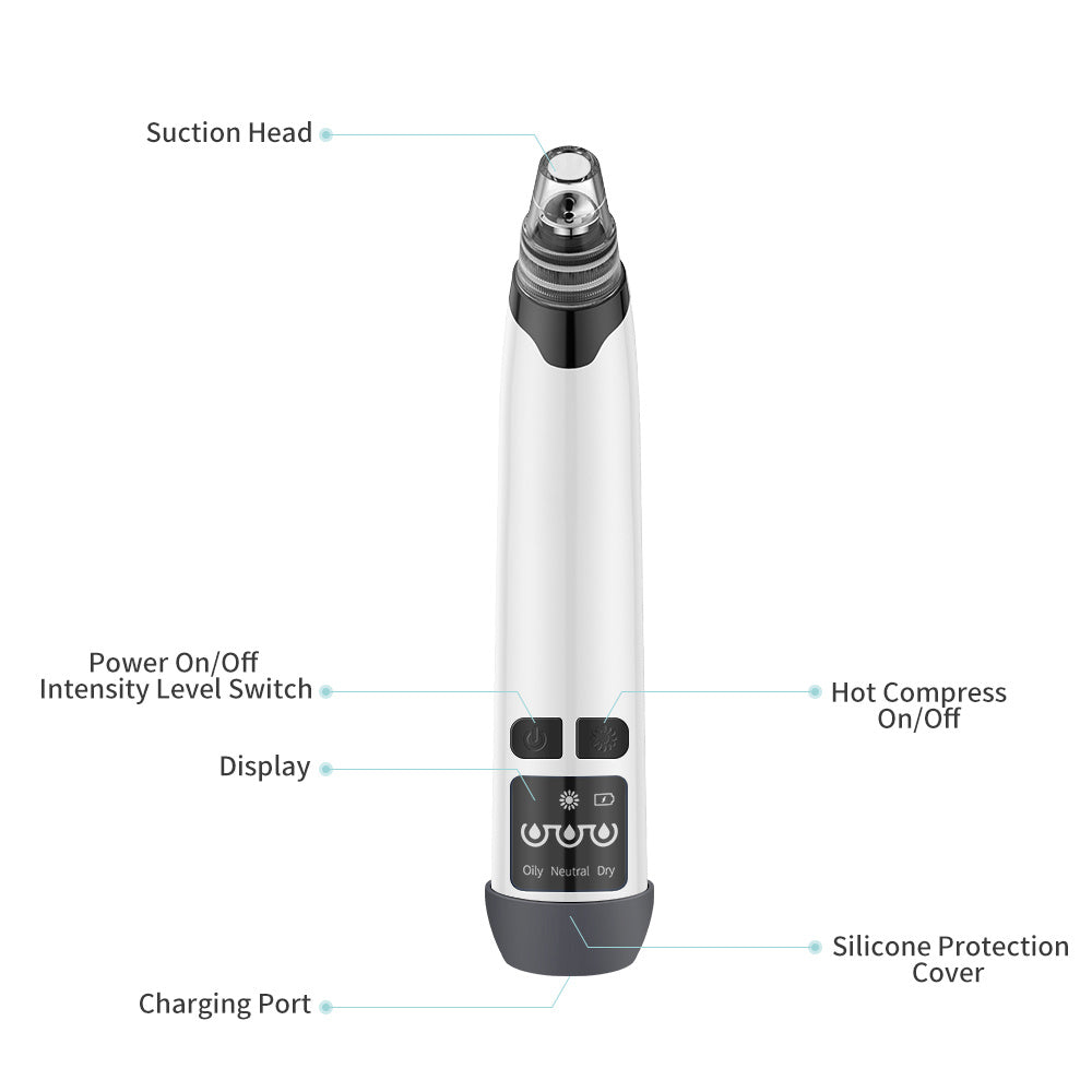 Blackhead Remover & Facial Pore Vacuum –  (Electric Skin Cleansing Tool)