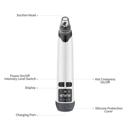 Blackhead Remover & Facial Pore Vacuum –  (Electric Skin Cleansing Tool)