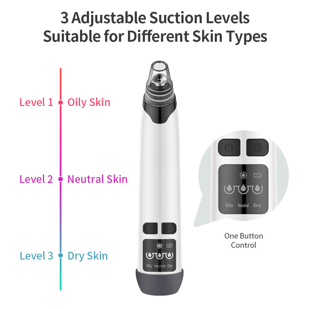 Blackhead Remover & Facial Pore Vacuum –  (Electric Skin Cleansing Tool)