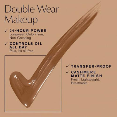 Estée Lauder Double Wear Stay-in-Place 24-Hour Long-Wear Matte Foundation Makeup, 1 Fl Oz, 2C3 Fresco