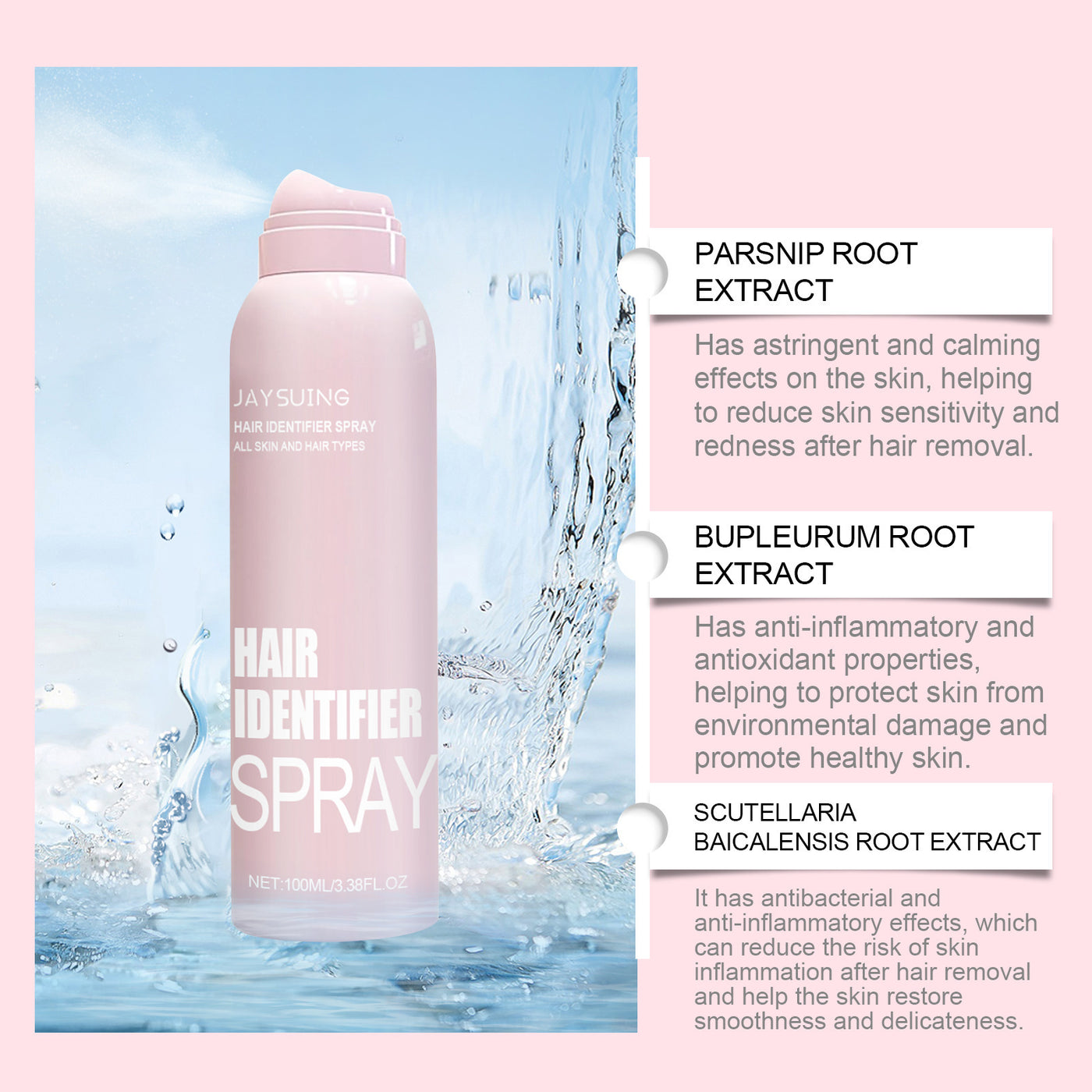 Moisturizing Dermaplaner Spray for Smooth, Soft Skin Care (Face Shaving)