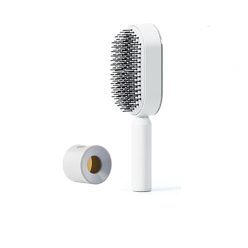 Self-Cleaning Hair Brush – Anti-Static Scalp Massage Comb