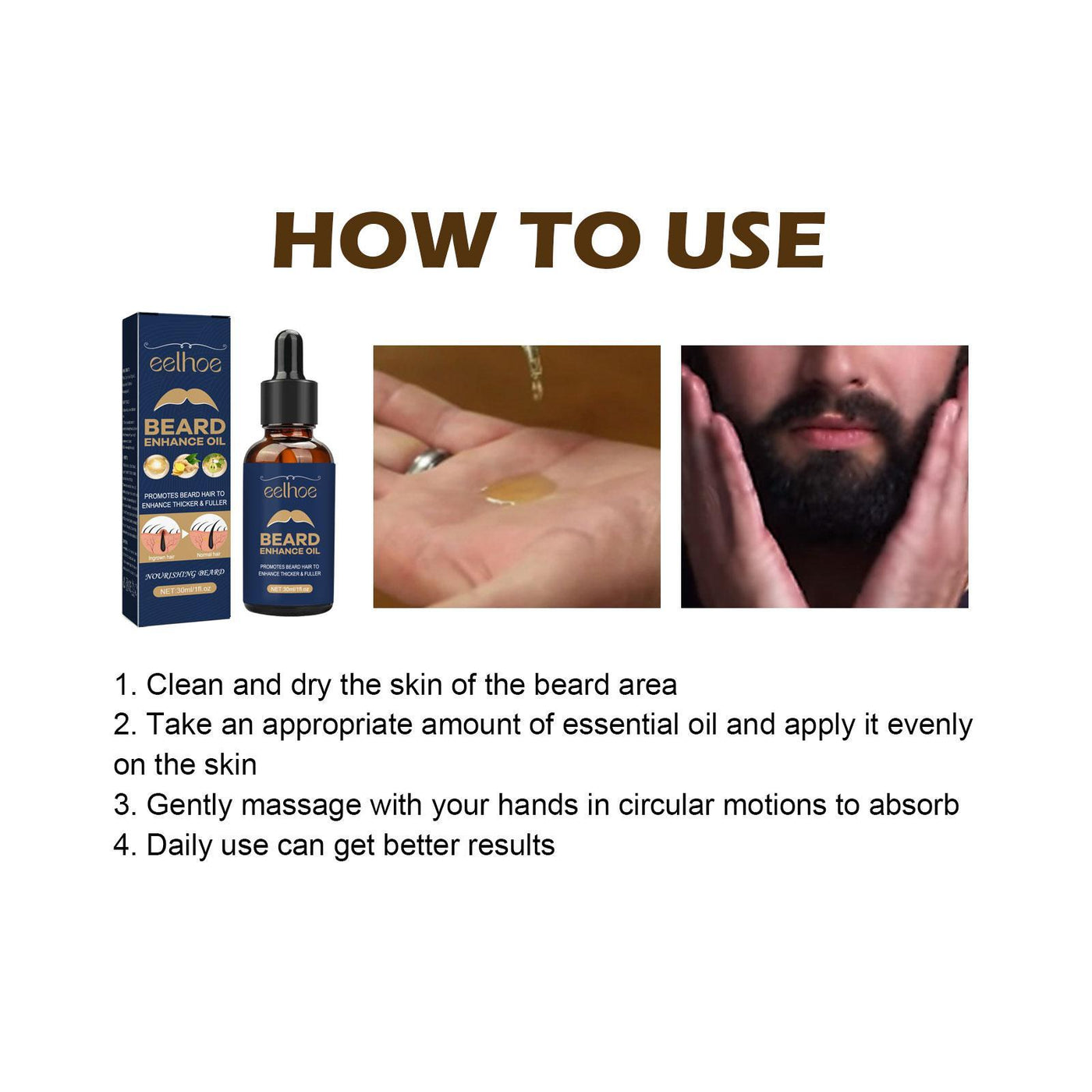 Beard Care Oil - Strengthen And Nourish Beard Roots