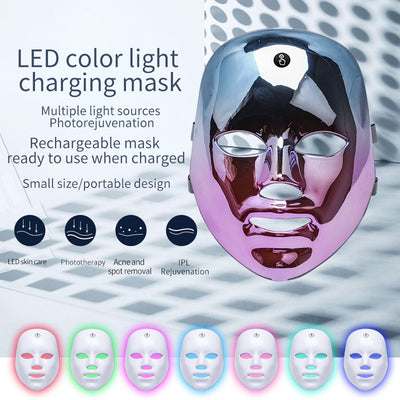 LED Rechargeable Face Mask Acne And Freckles Led Color Light Mask